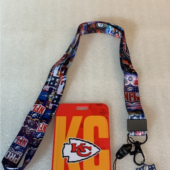 NFL Kansas City Chiefs Football Landyard - Picture 3 of 4